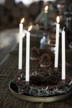 Advent-Kerzenhalter mit Beispiel Deikoration