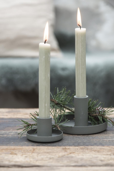 Grüner Kerzenhalter advent